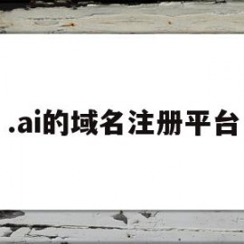 .ai的域名注册平台(ai的域名注册平台有哪些)