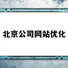 北京公司网站优化(北京公司网站优化招聘)