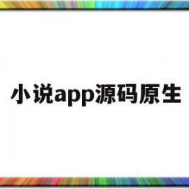 小说app源码原生(小说app源码+后端)