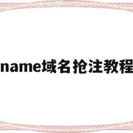 name域名抢注教程(域名抢注行为都是违法行为吗)