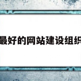 最好的网站建设组织(网站建设哪个平台最好)