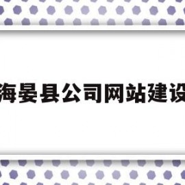 海晏县公司网站建设(海晏县项目信息招标与采购)