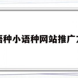 多语种小语种网站推广方法(每种小语种发布产品数量的上限是多少)