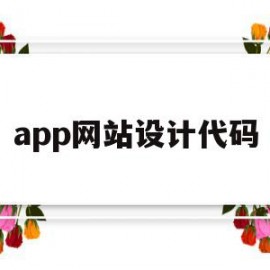 app网站设计代码(app网站设计代码是什么)