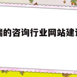 高端的咨询行业网站建设公司(高端的咨询行业网站建设公司排名)