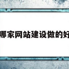 哪家网站建设做的好(哪家网站建设做的好)