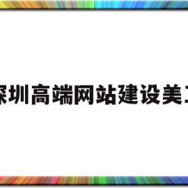 深圳高端网站建设美工(深圳高端网站建设美工公司)