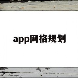 app网格规划(网格化规划的基本流程)