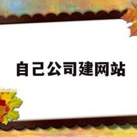 自己公司建网站(建一个公司网站流程步骤)