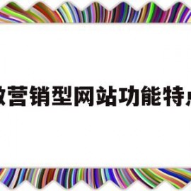 做营销型网站功能特点(营销型网站重要特点)