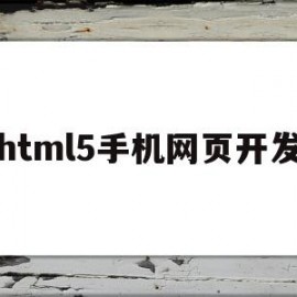 html5手机网页开发(html5开发手机端网页)