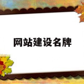 网站建设名牌(网站建设排名)