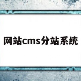 关于网站cms分站系统的信息