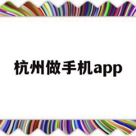 杭州做手机app(杭州做手机的台资企业)