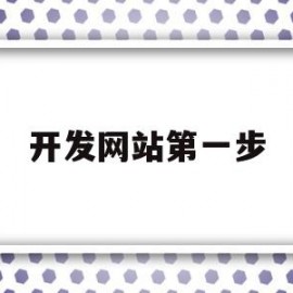 开发网站第一步(开发网站的基本过程包括五个阶段)