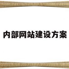 内部网站建设方案(内部网站建设方案怎么写)