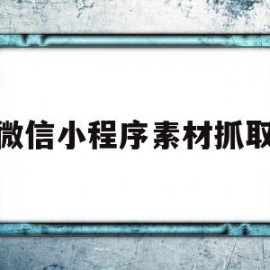 微信小程序素材抓取(微信小程序素材抓取软件)