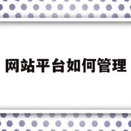 网站平台如何管理(交管123123官网)