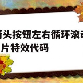 带箭头按钮左右循环滚动的js图片特效代码(html左右滑动箭头符号)