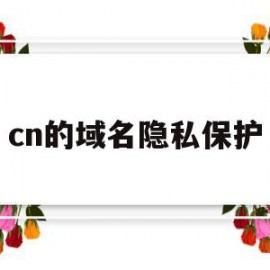 cn的域名隐私保护(全方位域名隐私及保护)