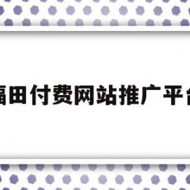 福田付费网站推广平台(福田付费网站推广平台是什么)