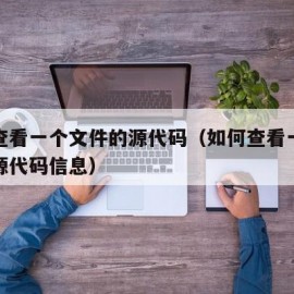 如何查看一个文件的源代码（如何查看一个文件的源代码信息）