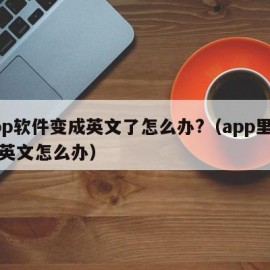 app软件变成英文了怎么办?（app里变成英文怎么办）