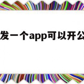 开发一个app可以开公司吗(开发一个app需要什么手续)