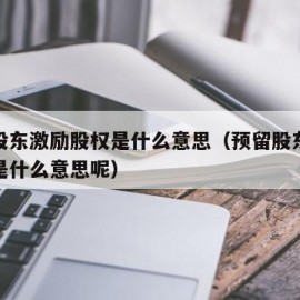 预留股东激励股权是什么意思（预留股东激励股权是什么意思呢）