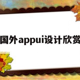 国外appui设计欣赏(国外优秀app界面设计欣赏)