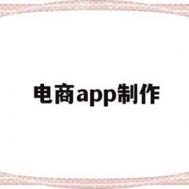 电商app制作(电商app制作平台)