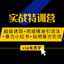 引流实战：超级诱饵+同城精准引流+暴力小红书+贴吧暴力引流