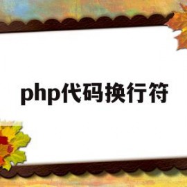 php代码换行符(php文本输入换行)