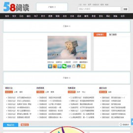 【仿58阅读】帝国CMS7.2小说阅读日记句子文章类网站模板下载（带手机版会员中心）