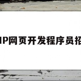 PHP网页开发程序员招聘(php网站程序开发工程师招聘)