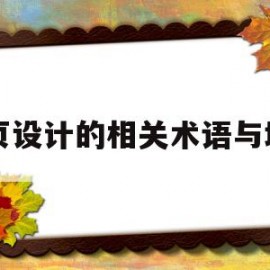 网页设计的相关术语与域名(网页设计的相关术语与域名的关系)