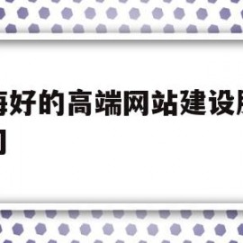 上海好的高端网站建设服务公司(上海好的高端网站建设服务公司有哪些)