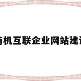 商机互联企业网站建设(商机互联网络推广 官网)