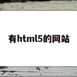 有html5的网站(支持html5的网站)