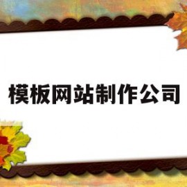 模板网站制作公司(网站制作出名的公司)