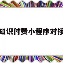 知识付费小程序对接(知识付费小程序需要什么资质)