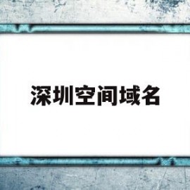 深圳空间域名(深圳空间地产集团)