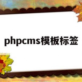 phpcms模板标签(php 自定义模板标签)