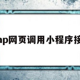 wap网页调用小程序接口(微信小程序怎么调用api接口)