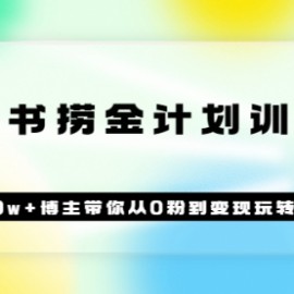 《小红书捞金计划训练营》粉丝10w+博主带你从0粉到变现玩转小红书（72节课)