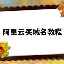 阿里云买域名教程(怎样在阿里云购买域名)