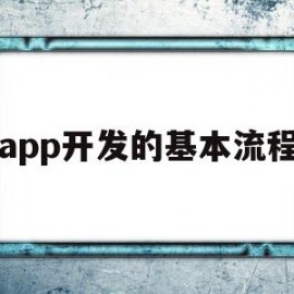 app开发的基本流程(app开发的基本流程是什么)