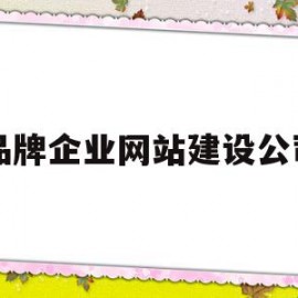 品牌企业网站建设公司(品牌企业网站建设公司名称)