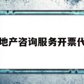 包含房地产咨询服务开票代码的词条