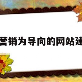 以营销为导向的网站建设(以营销为导向的网站建设包括)